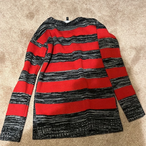 Pull De Noël Moche 'Naughty Penguin' 3X - Col V, Motifs Drôles, Taille 3X - Neuf Sans étiquettes